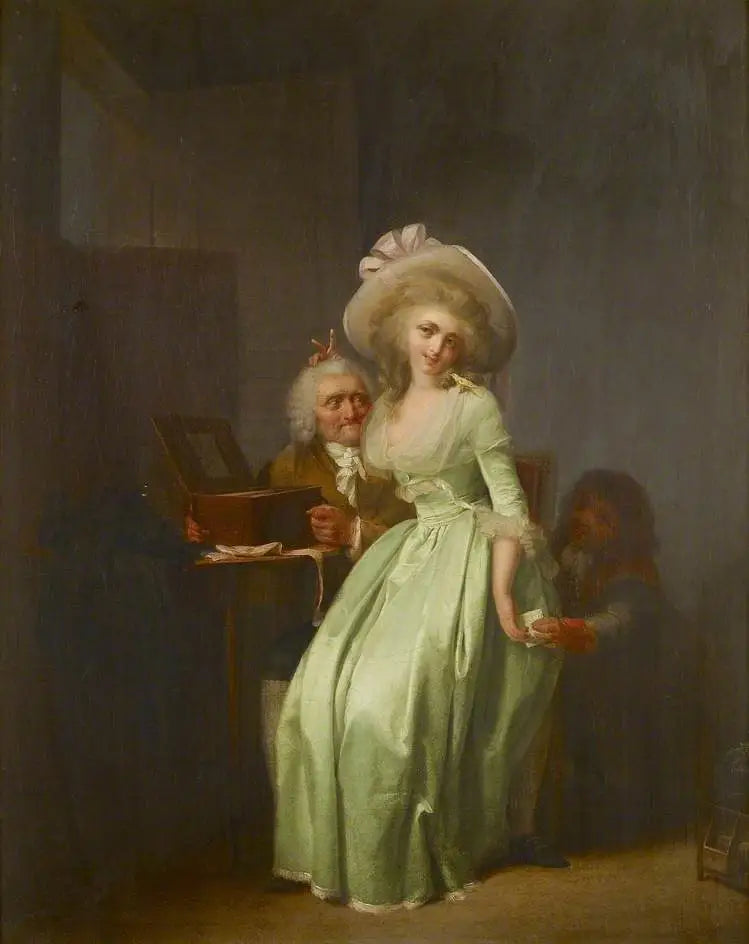Une jeune femme se moquant d’un vieil admirateur - Louis-Léopold Boilly - Alpha Reproduction