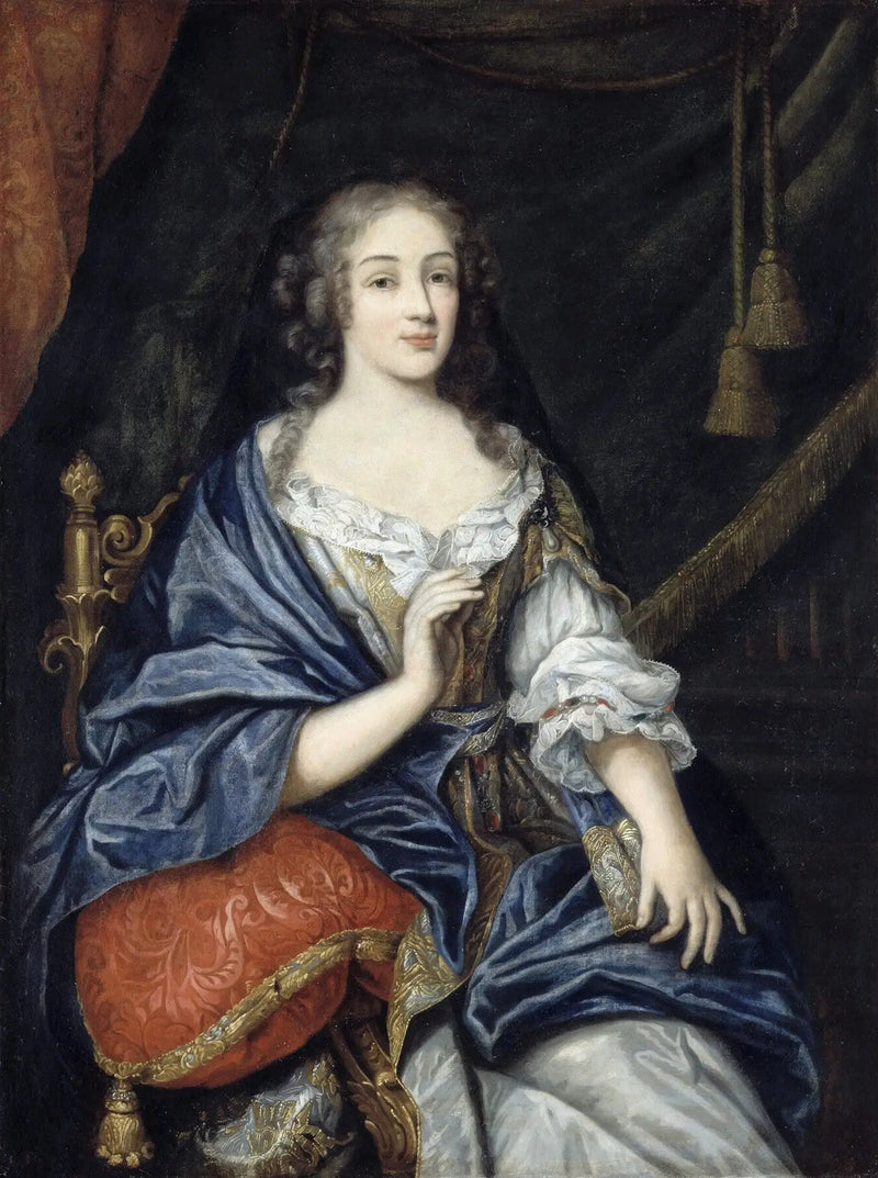 Louise-Françoise de la Baume Le Blanc, Mademoiselle de la Vallière, hertuginne av Vaujours (1644-1710) - Jean Nocret