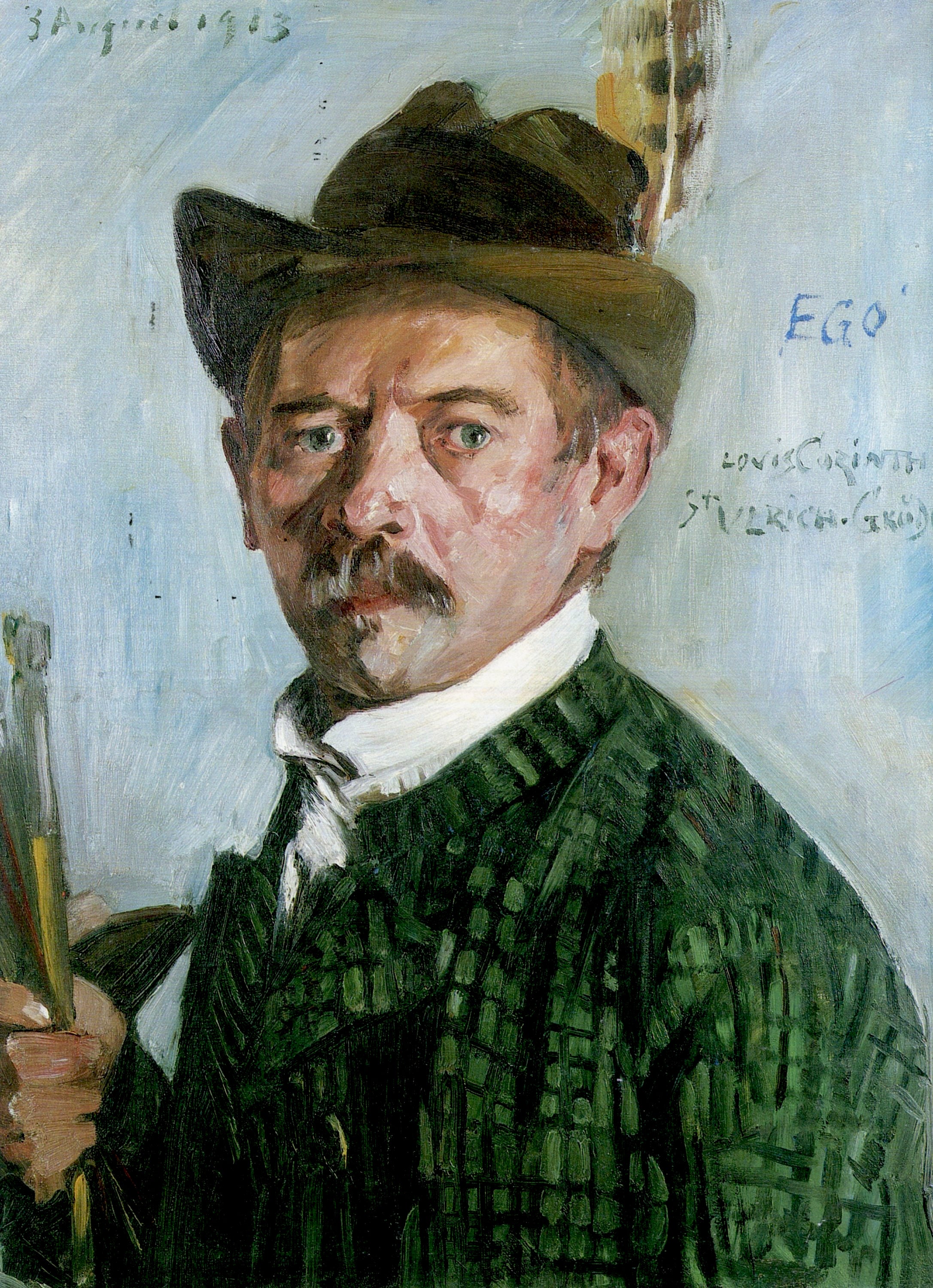 Autoportrait au chapeau tyrolien - Lovis Corinth