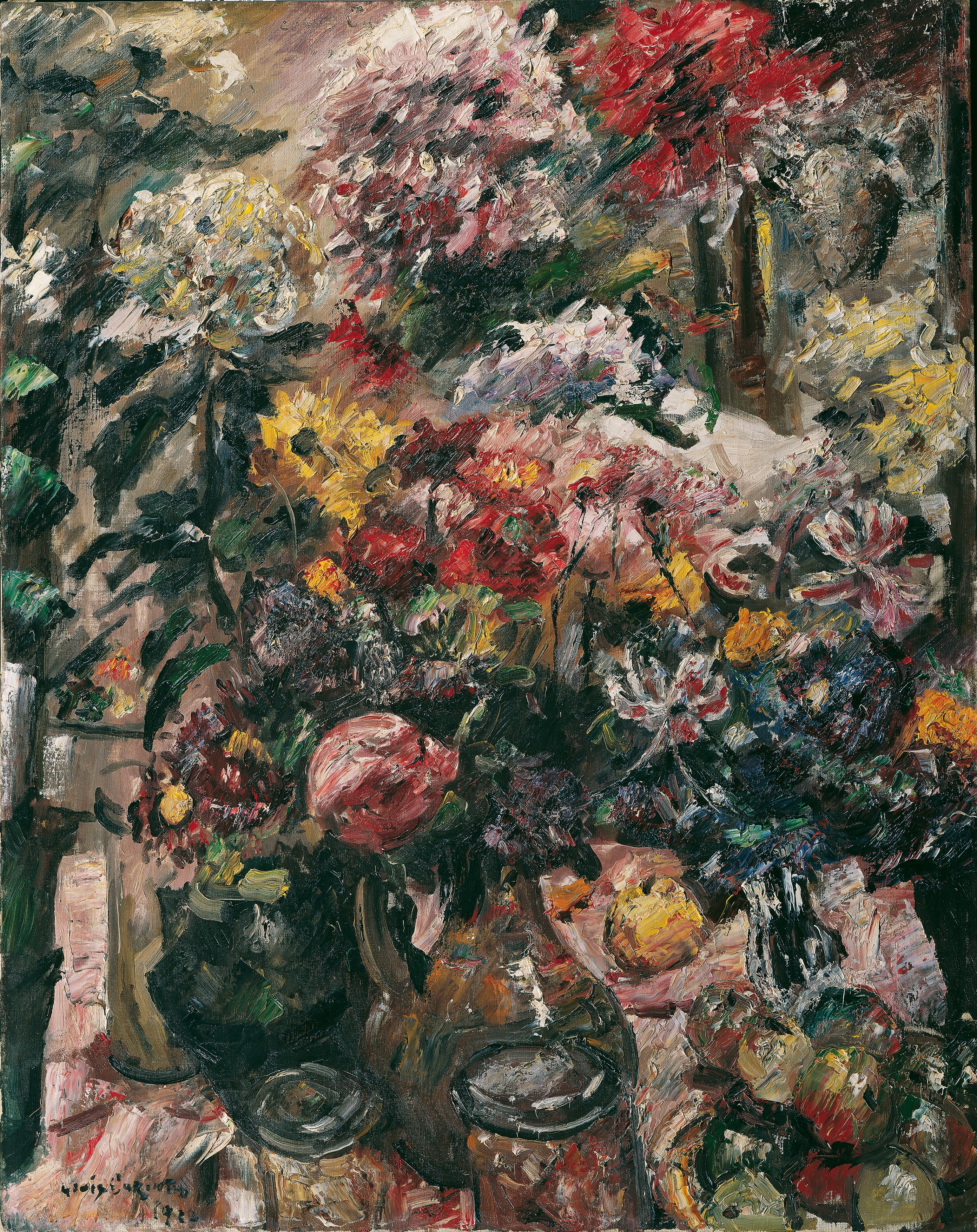 Nature morte aux chrysanthèmes et aux amaryllis - Lovis Corinth
