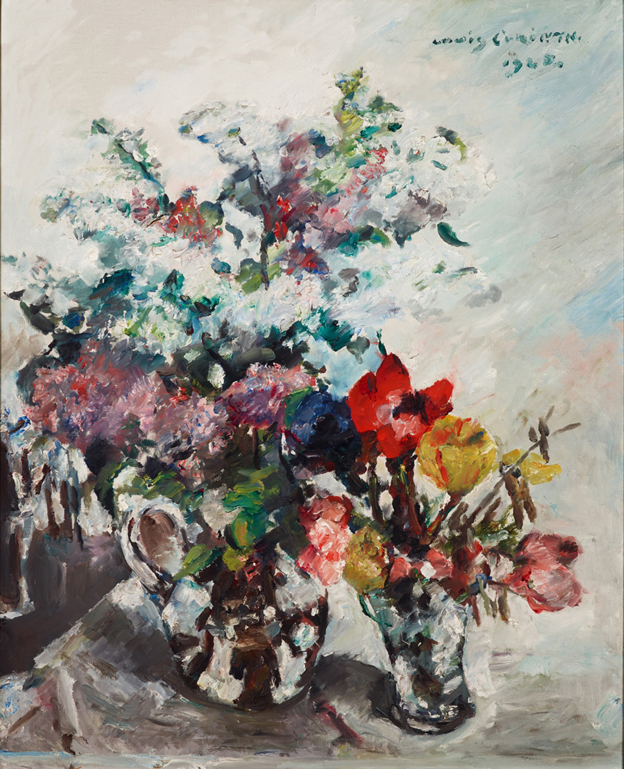 Nature morte florale avec lilas et anémones - Lovis Corinth