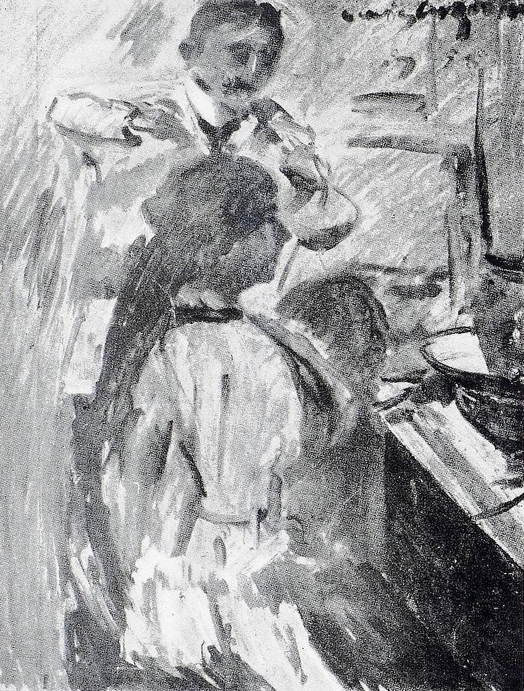 Le coiffeur - Lovis Corinth