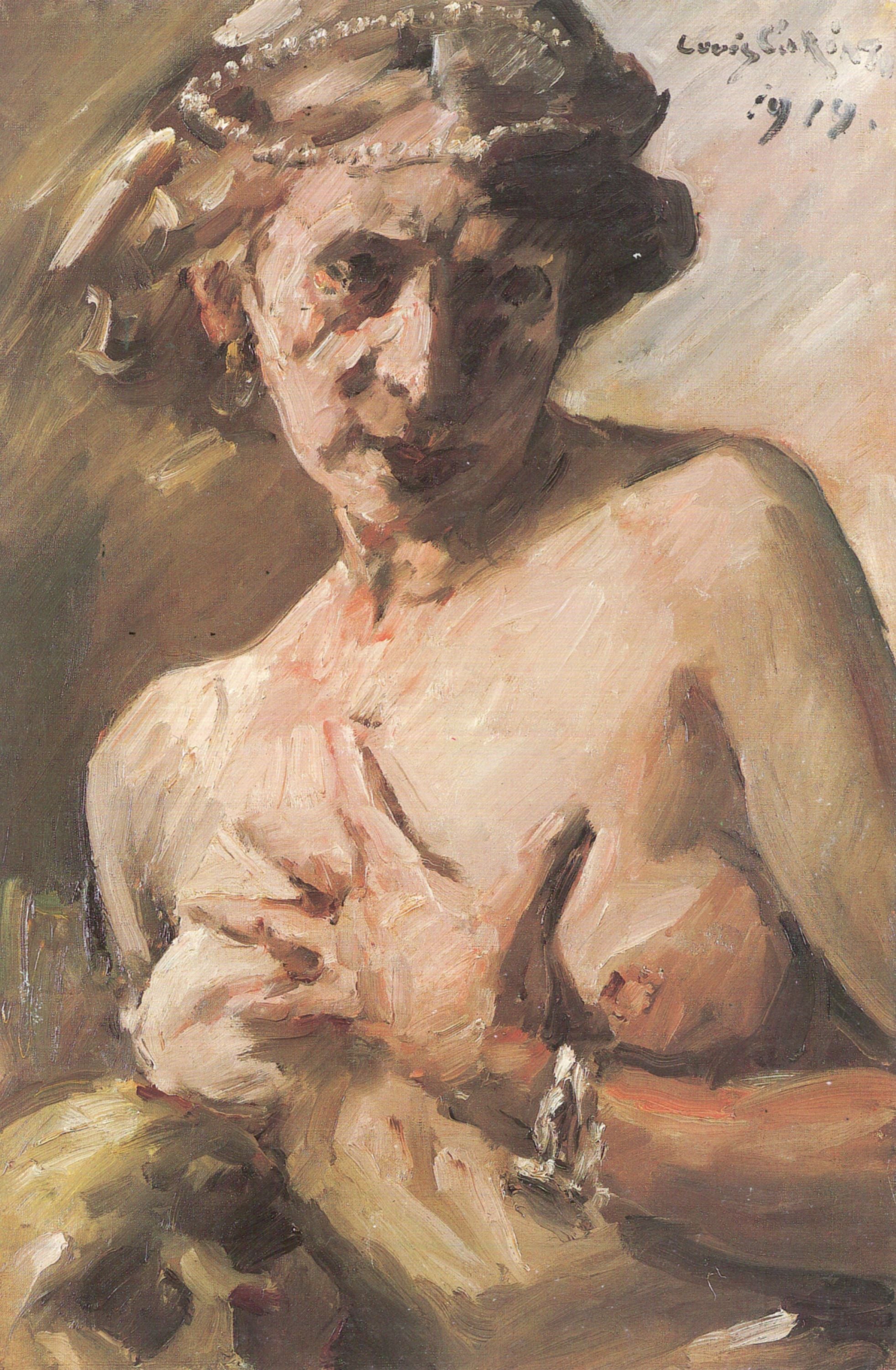 Magdalena avec des perles dans les cheveux - Lovis Corinth