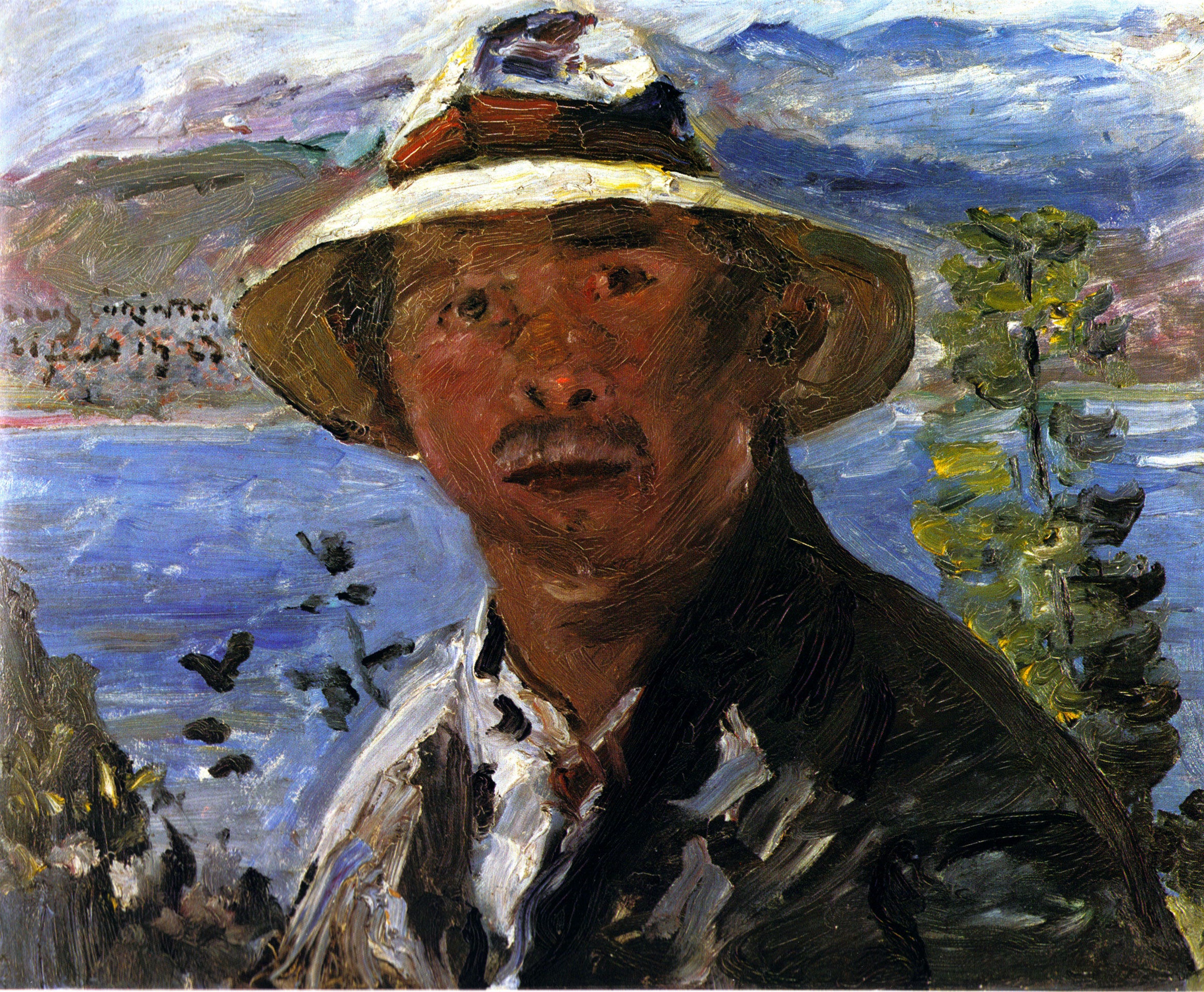 Autoportrait au chapeau - Lovis Corinth