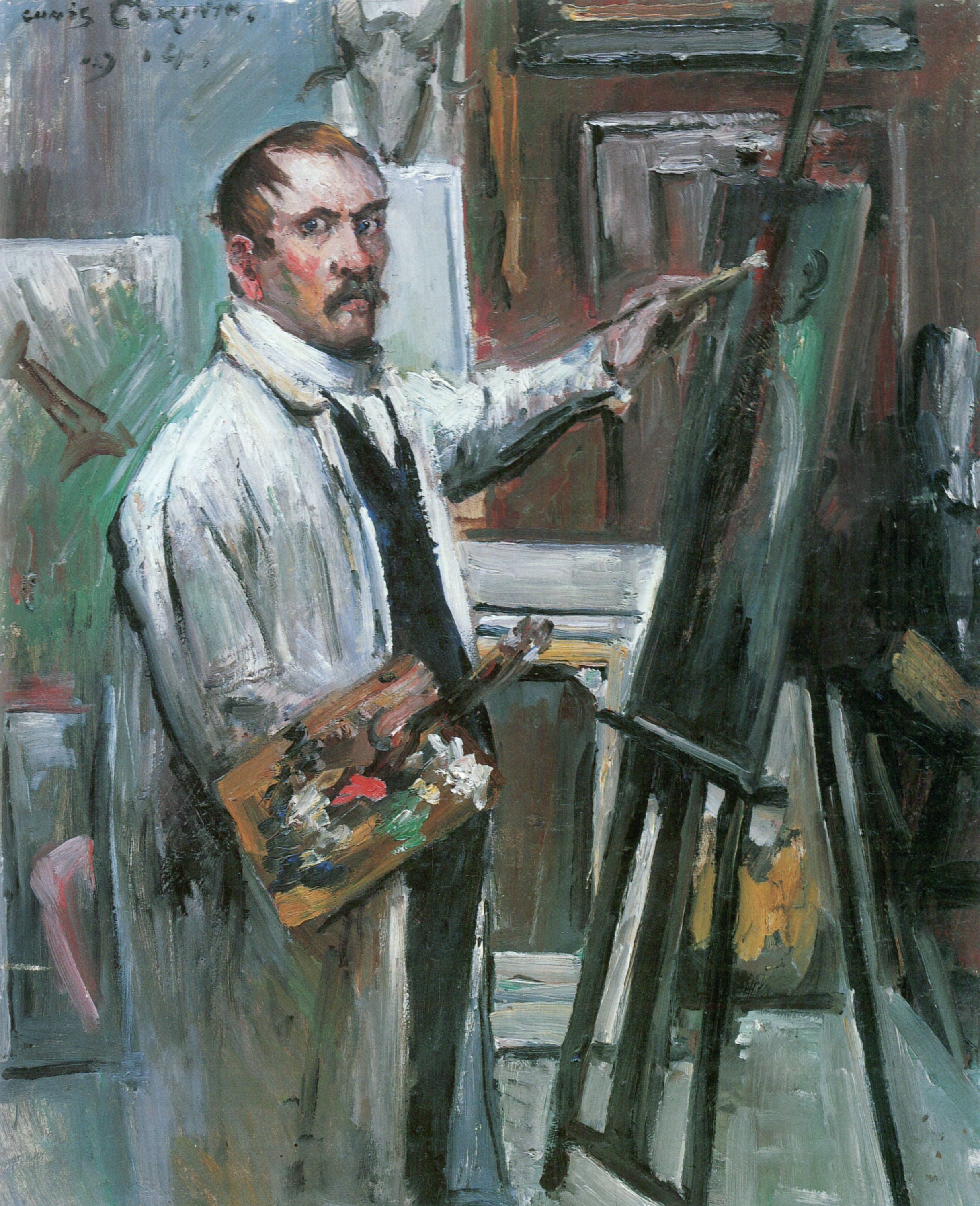 Autoportrait dans l'atelier - Lovis Corinth
