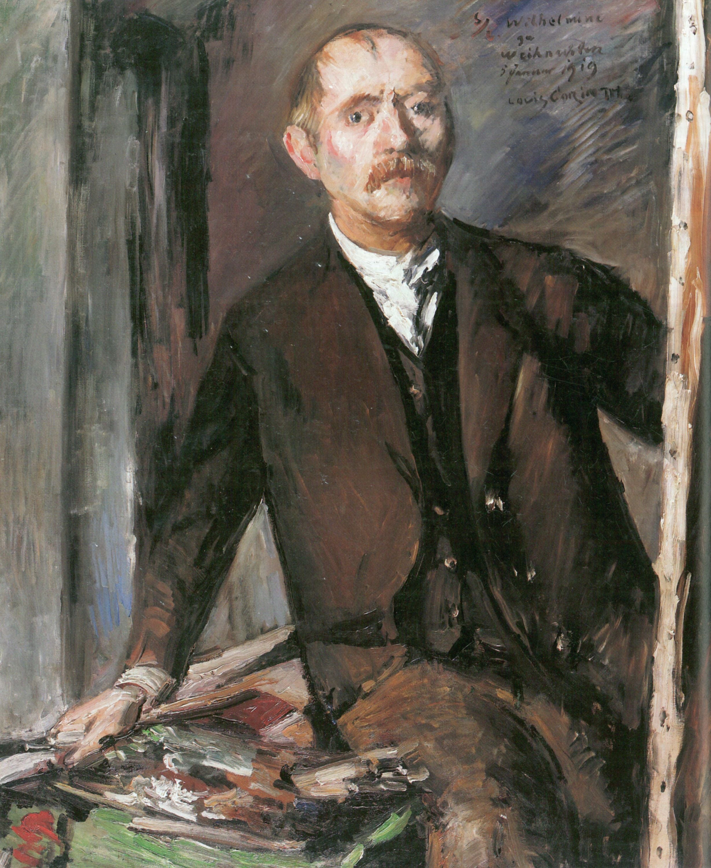 Autoportrait sur chevalet - Lovis Corinth