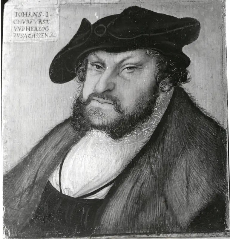 Portrait de Jean 1er duc de Saxe - Lucas Cranach the Elder - Alpha Reproduction