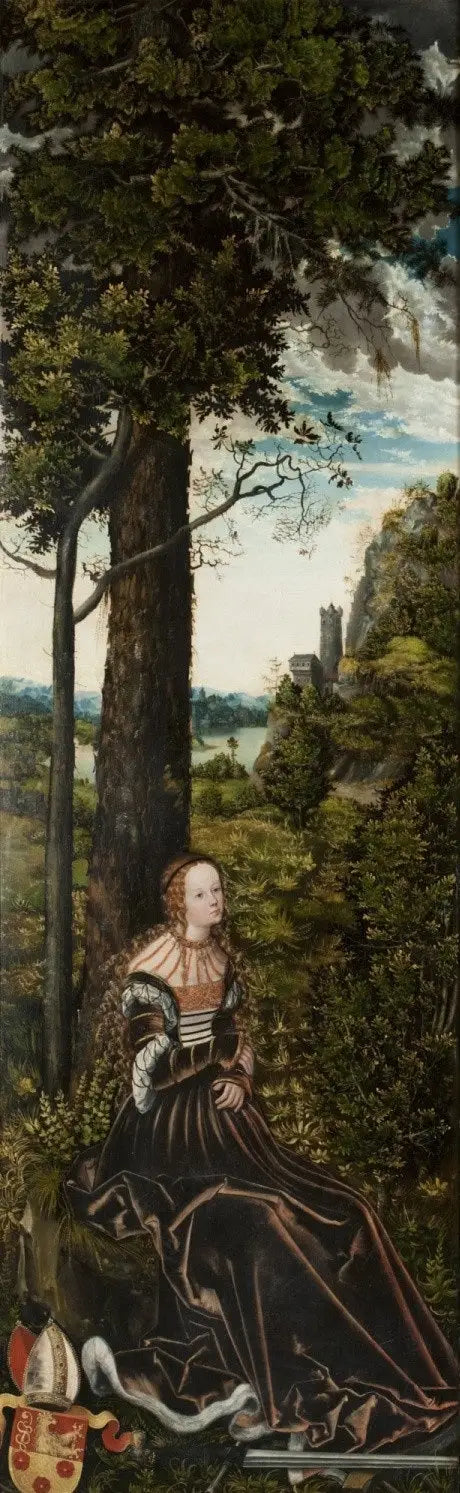 Sainte Catherine - Lucas Cranach the Elder - Alpha Reproduction