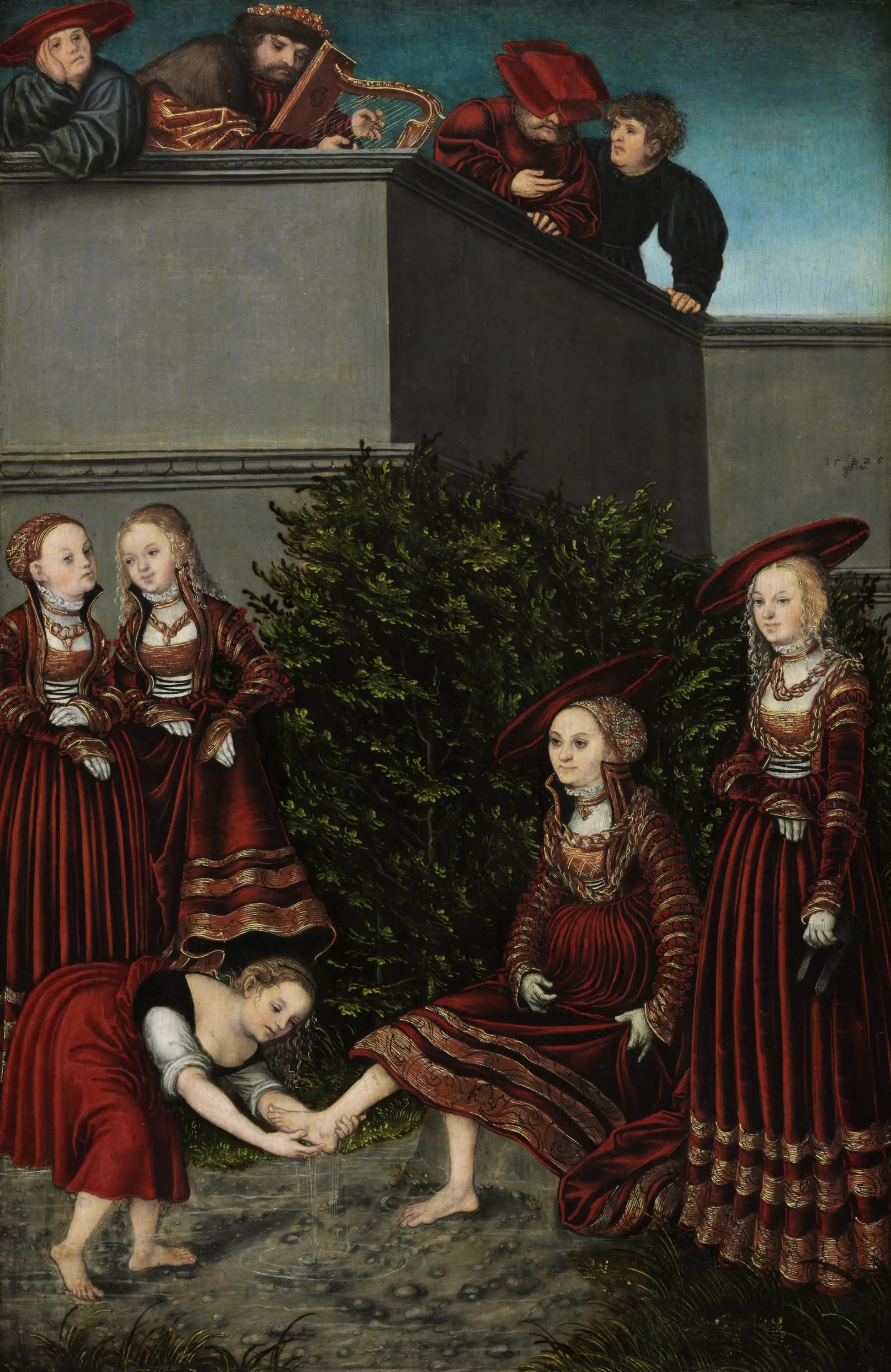 David et Bethsabée - Lucas Cranach the Elder - Alpha Reproduction
