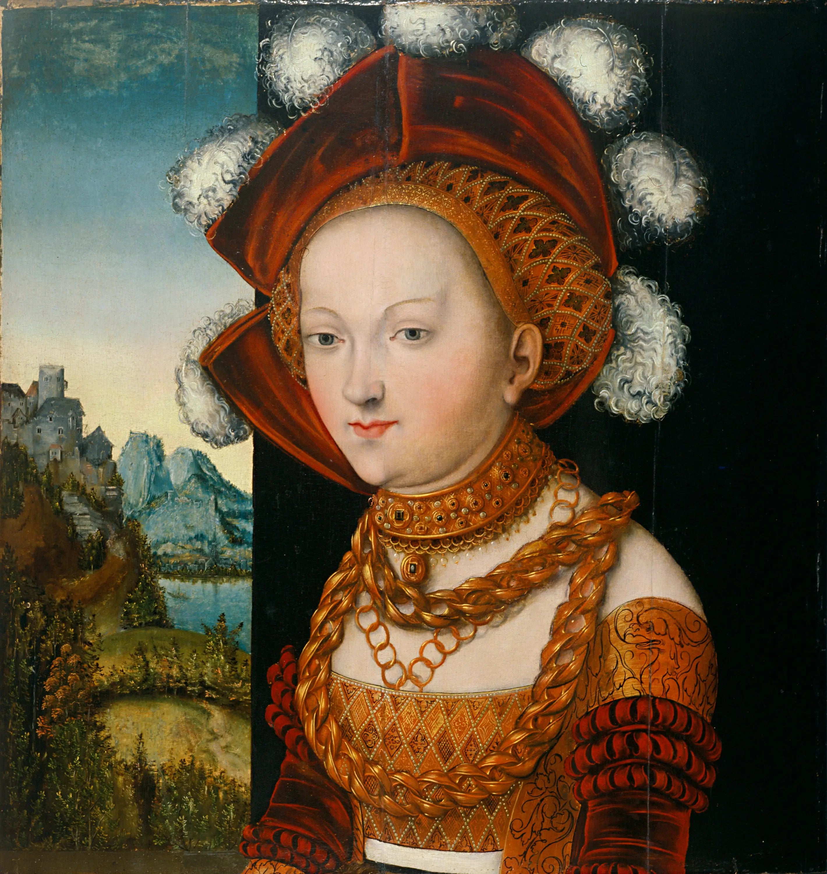 Une jeune femme bien habillée / Portrait d’une jeune femme - Lucas Cranach the Elder - Alpha Reproduction