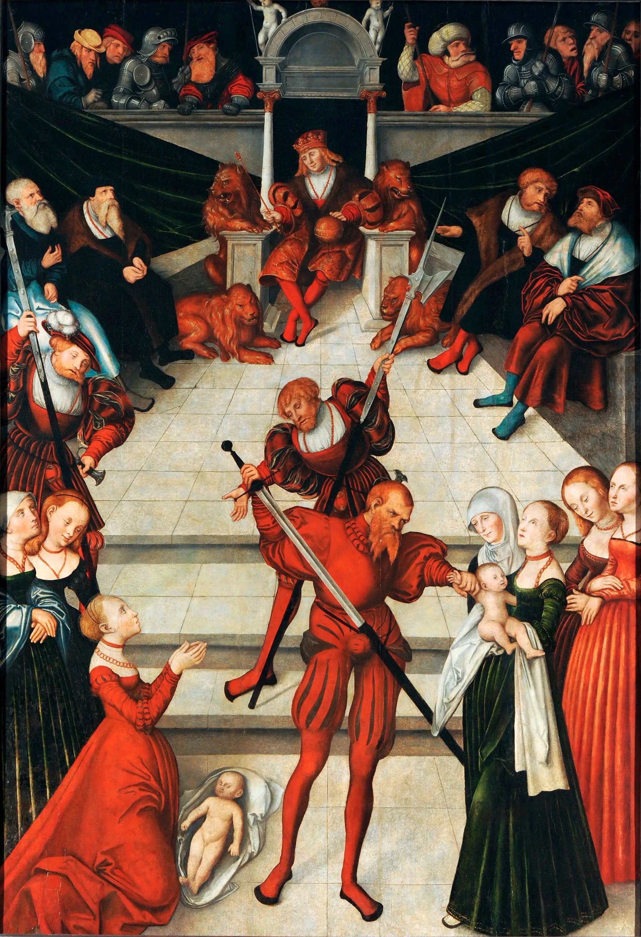 Le jugement de Salomon - Lucas Cranach the Elder - Alpha Reproduction