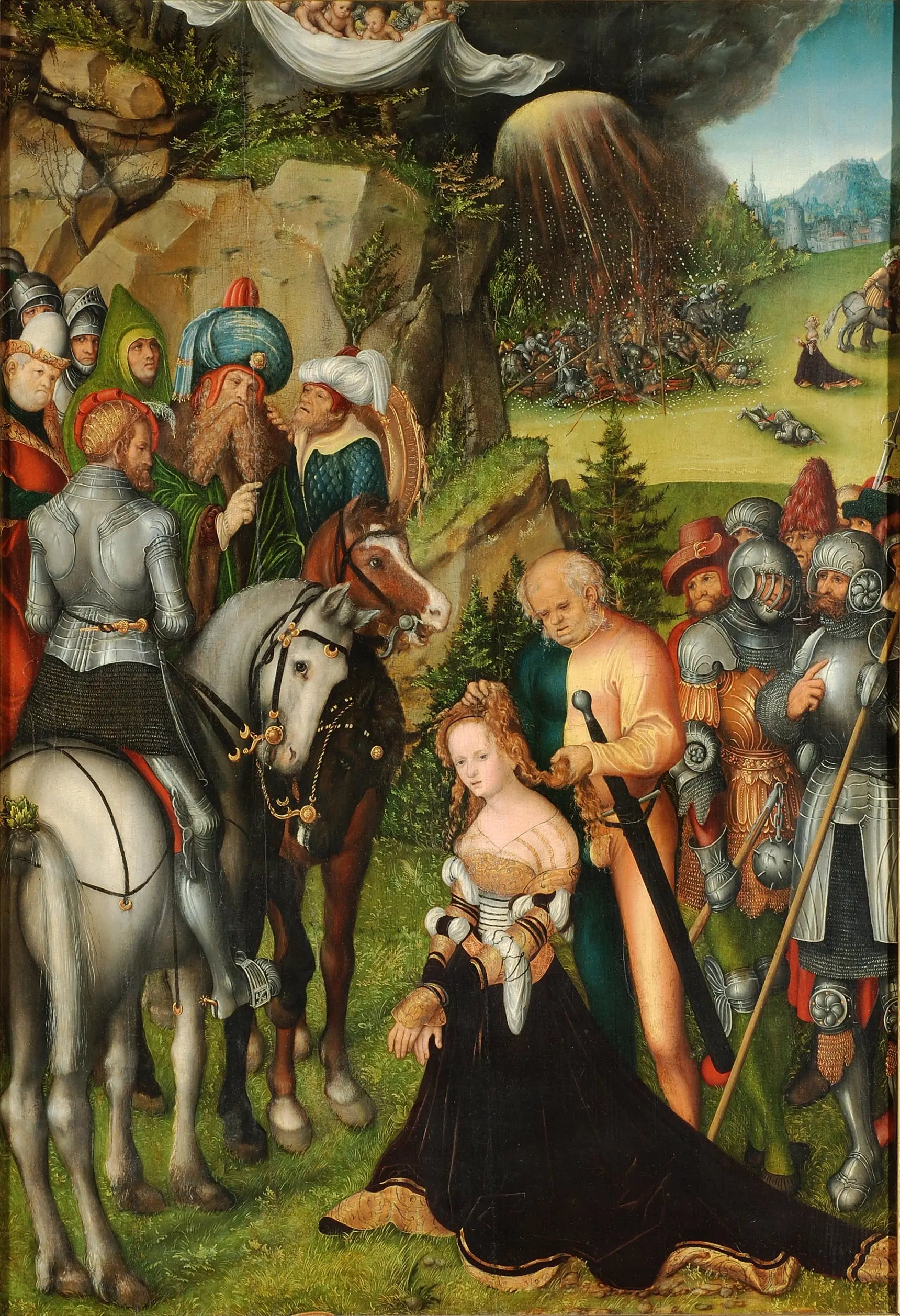 La décapitation de sainte Catherine - Lucas Cranach the Elder - Alpha Reproduction