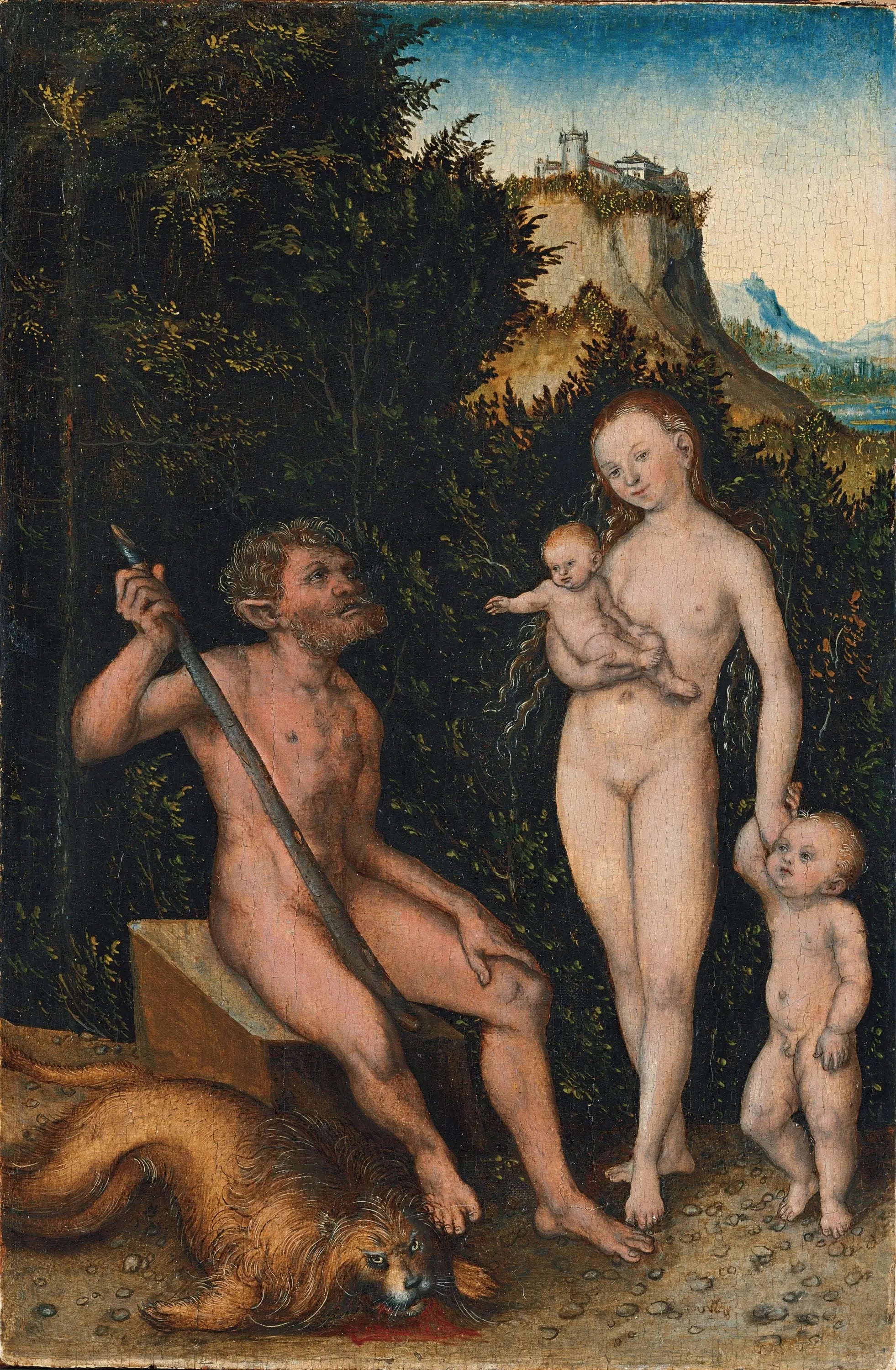 Famille d’hommes sauvages - Lucas Cranach the Elder - Alpha Reproduction