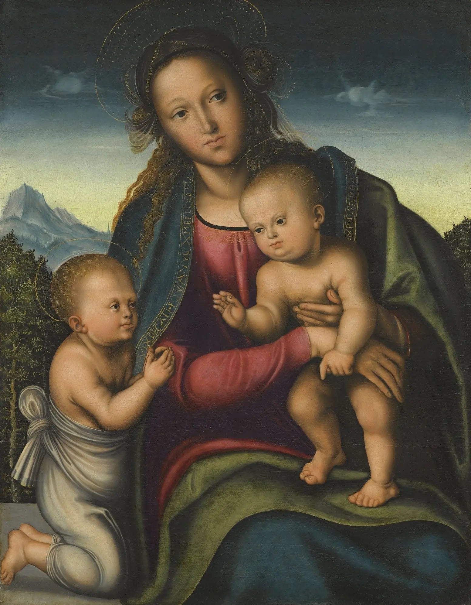 La Vierge à l’Enfant avec le petit Jean Baptiste - Lucas Cranach the Elder - Alpha Reproduction