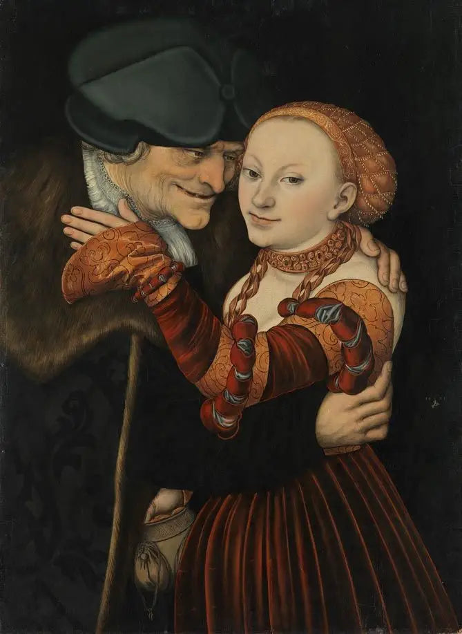 Couple mal assorti - Lucas Cranach the Elder - Alpha Reproduction
