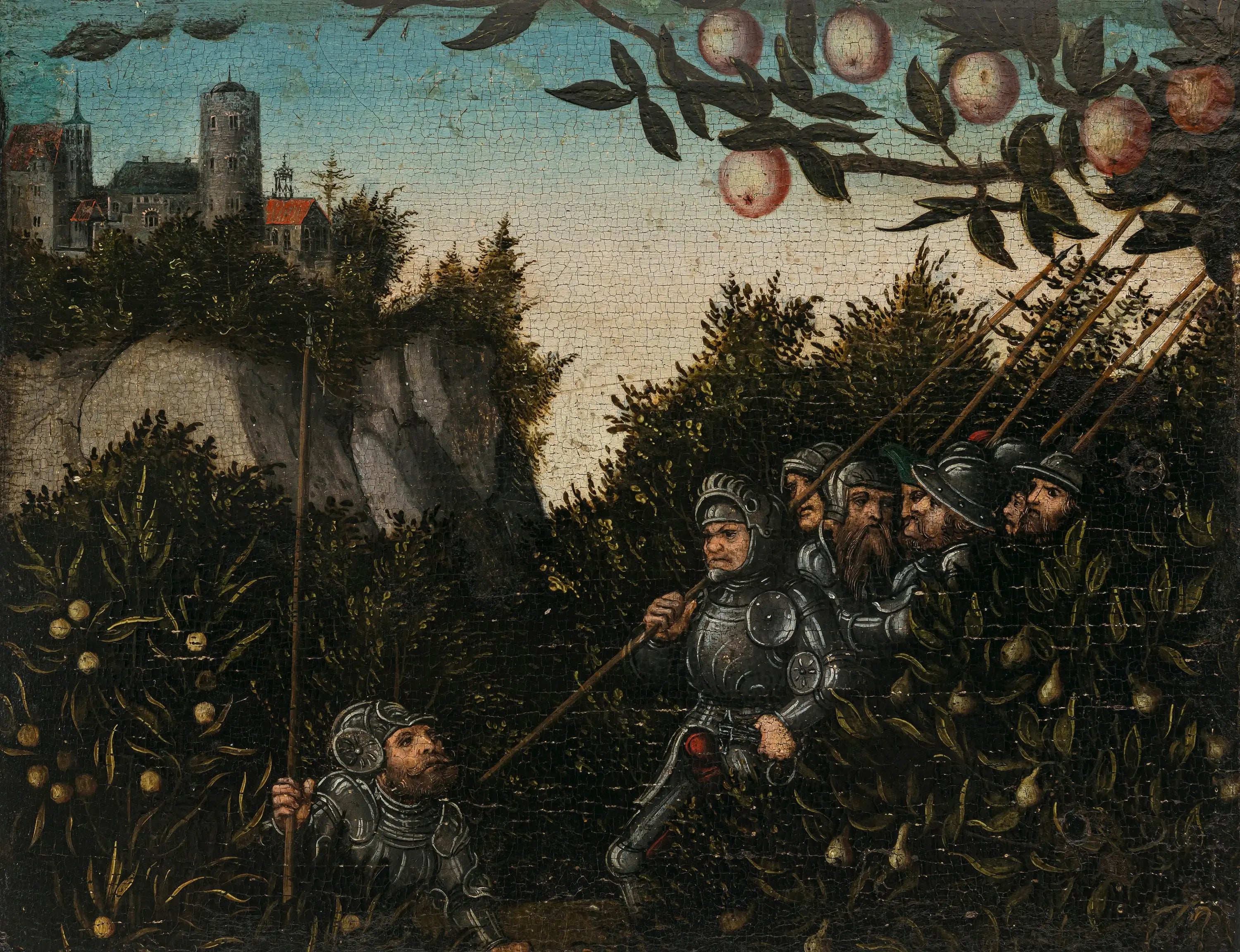 Chevaliers dans le paysage - Lucas Cranach the Elder - Alpha Reproduction