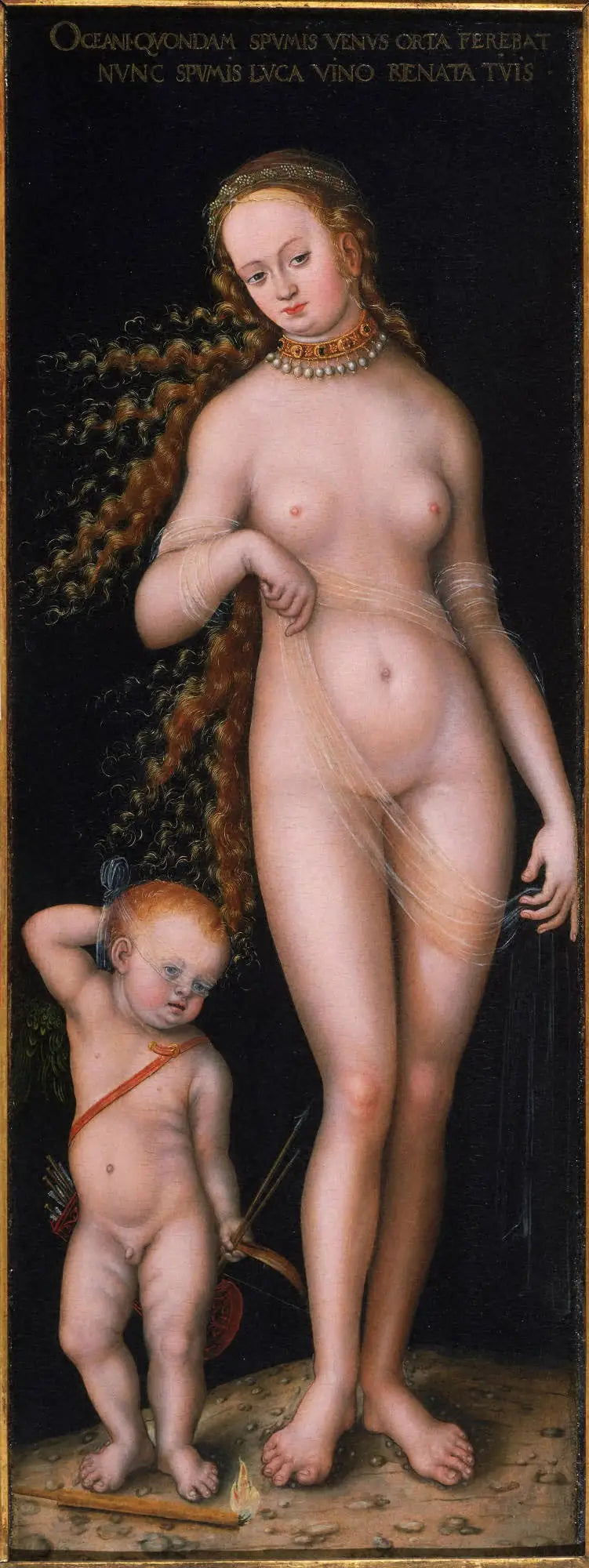 Vénus et Amour - Lucas Cranach the Elder - Alpha Reproduction