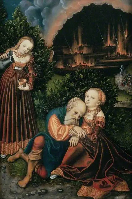 Lot et ses filles - Lucas Cranach the Elder - Alpha Reproduction