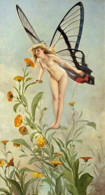 Le papillon - Luis Ricardo Falero