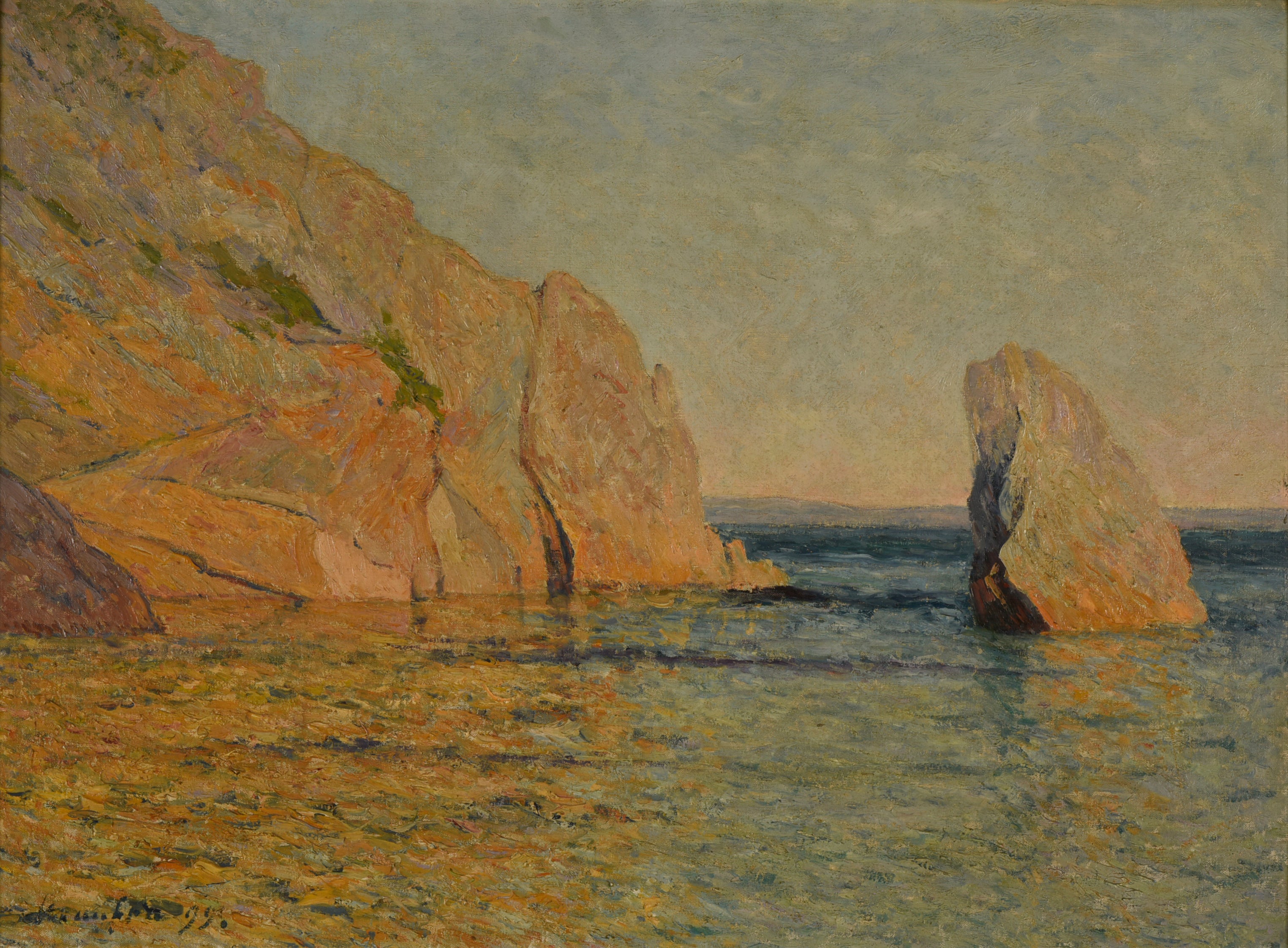 Rochers au soleil couchant - Maxime Maufra - Alpha Reproduction