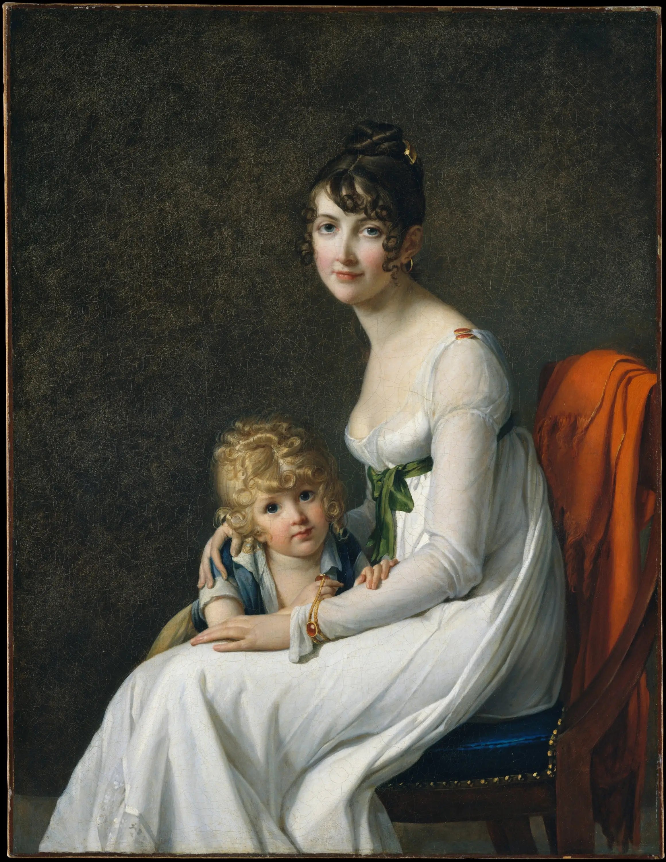 Madame Philippe Panon Desbassayns de Richemont et fils Eugène - Marie-Guillemine Benoist - Alpha Reproduction
