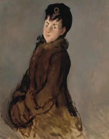 Portrett av Isabelle Lemonnier med en mansjett - Édouard Manet