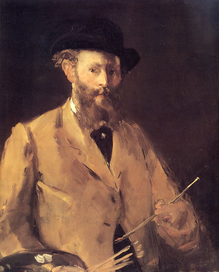 Selvportrett med palett - Édouard Manet