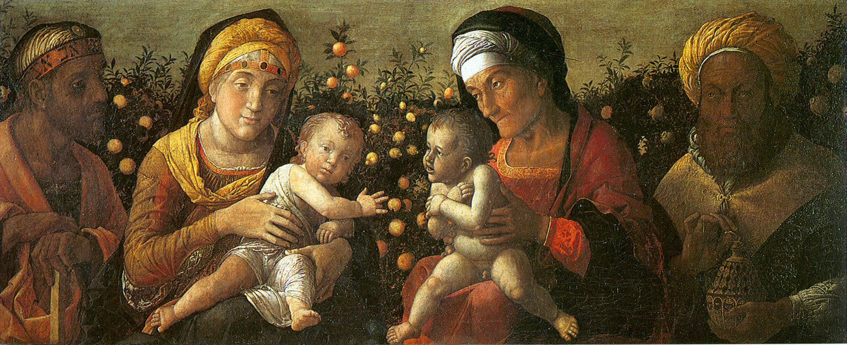 La Sainte Famille et la Famille de saint Jean-Baptiste - Andrea Mantegna