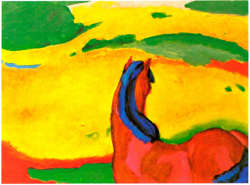 Hest i landskapet - Franz Marc