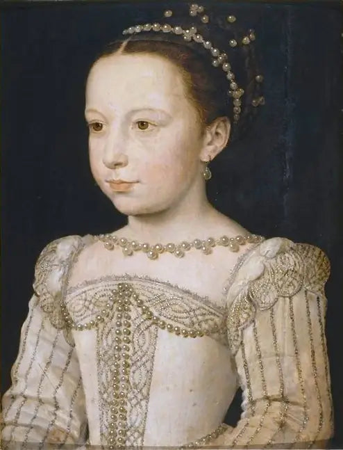 Marguerite av Frankrike (1553-1615), framtidig dronning av Navarra - François Clouet

Source:
Marguerite de France (1553-1615), future reine de Navarre - François Clouet