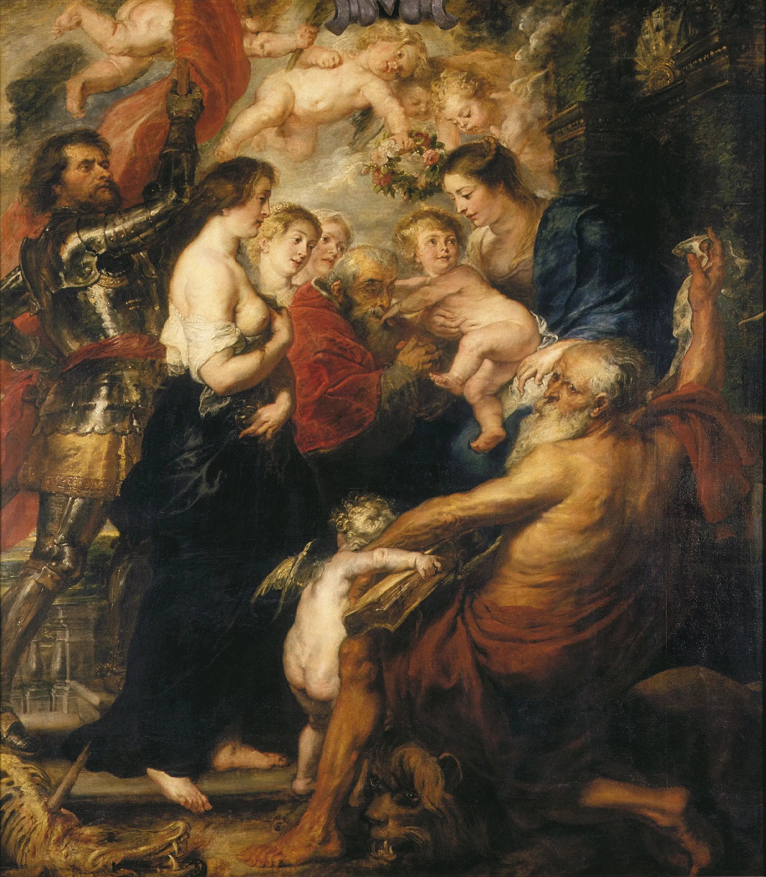 Vierge à l’Enfant avec des saints - Peter Paul Rubens - Alpha Reproduction