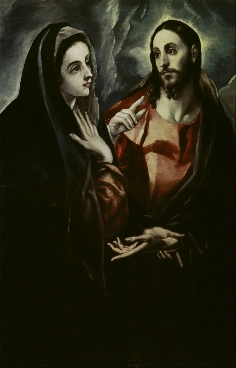 Jesu avskjed til Maria - El Greco