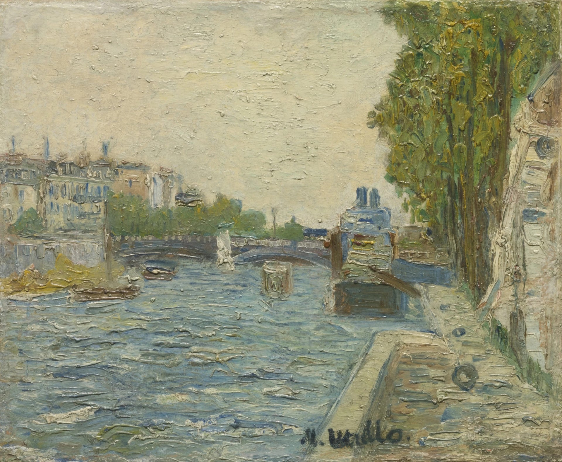 Le Pont Saint-Michel à Paris - Maurice Utrillo