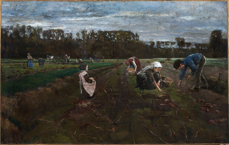 Potetinnhøsting - Max Liebermann