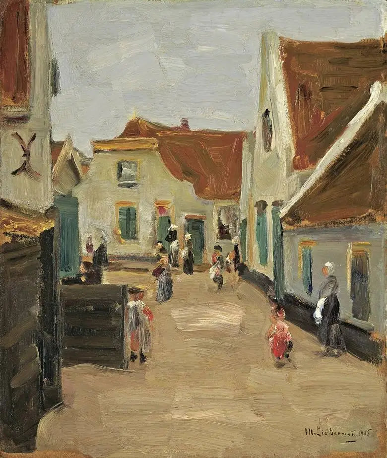 Rue du village à Noordwijk - Max Liebermann - Alpha Reproduction