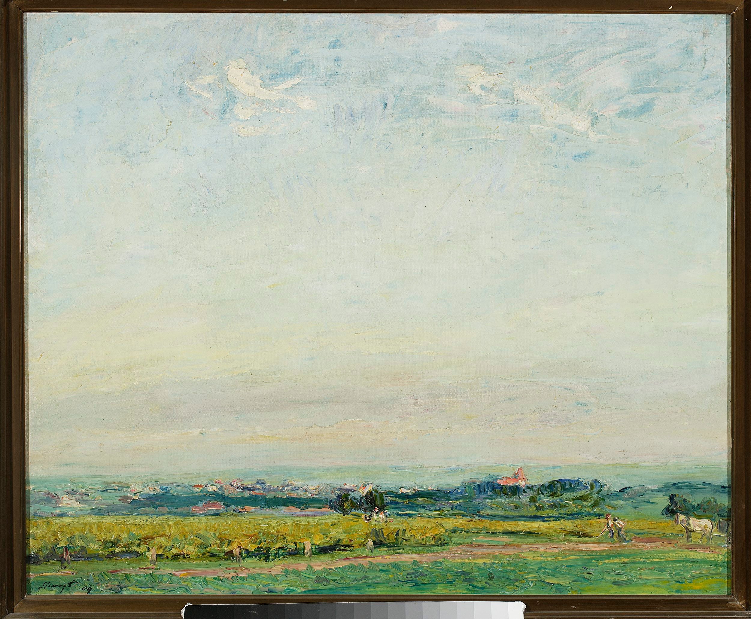 Paysage avec vue sur Landau - Max Slevogt