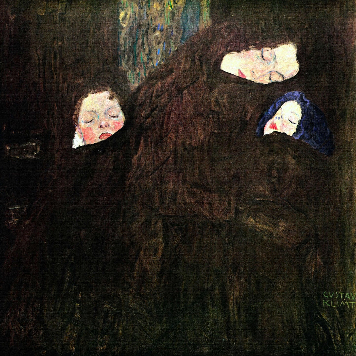 🌸👩‍👧‍👦 Mor med barn – Gustav Klimt (ca. 1905)