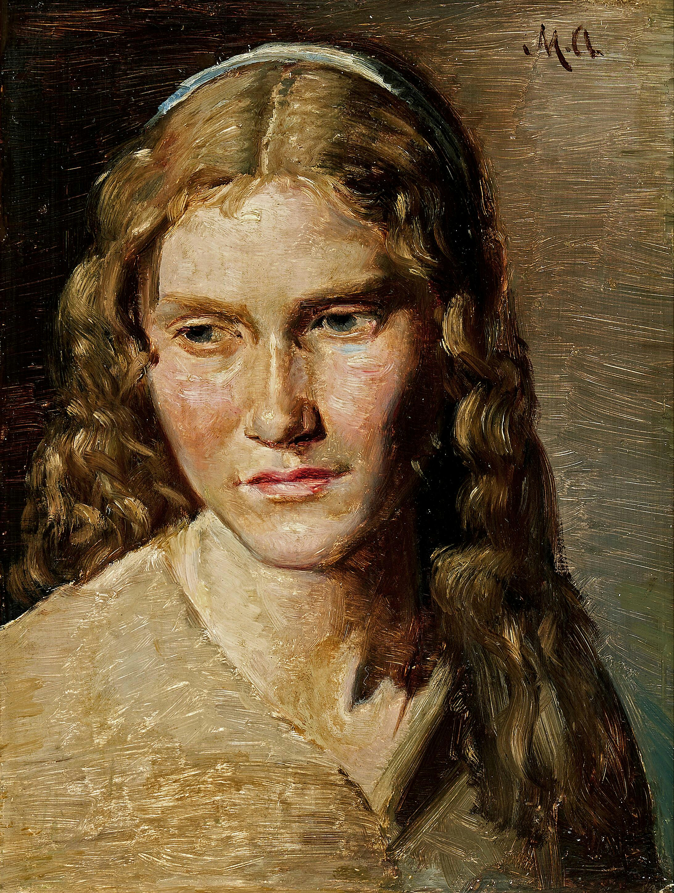 Une jeune femme. Étude pour « Askepot » (Cendrillon). - Michael Peter Ancher - Alpha Reproduction