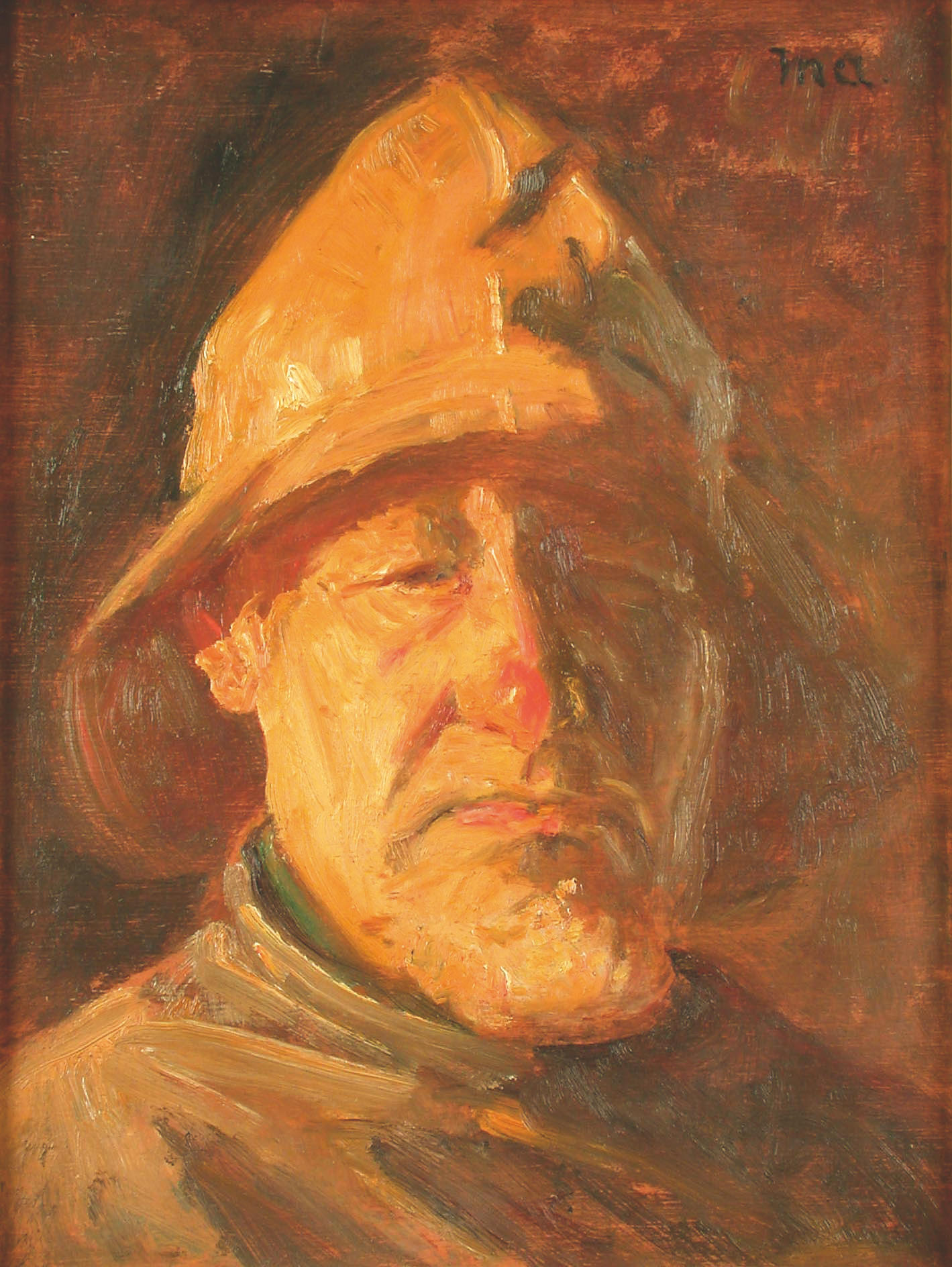 Un pêcheur buriné par les intempéries. - Michael Peter Ancher - Alpha Reproduction