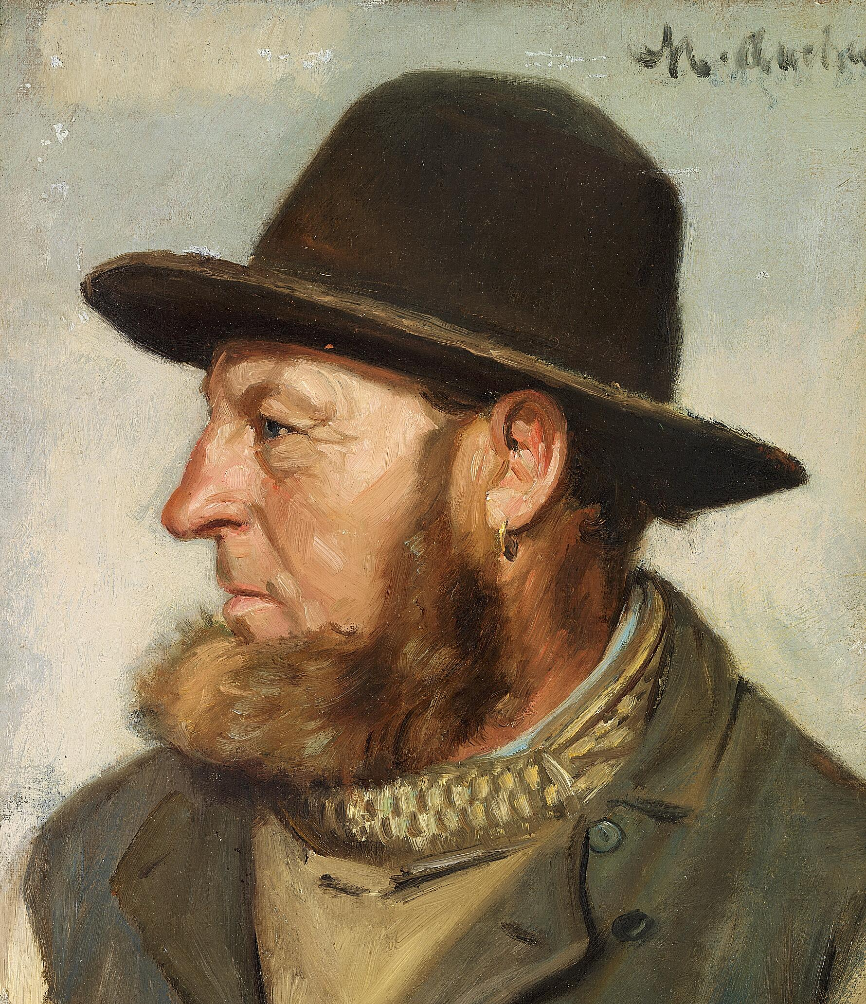 Le pêcheur et sauveteur en mer Ole Svendsen. - Michael Peter Ancher - Alpha Reproduction