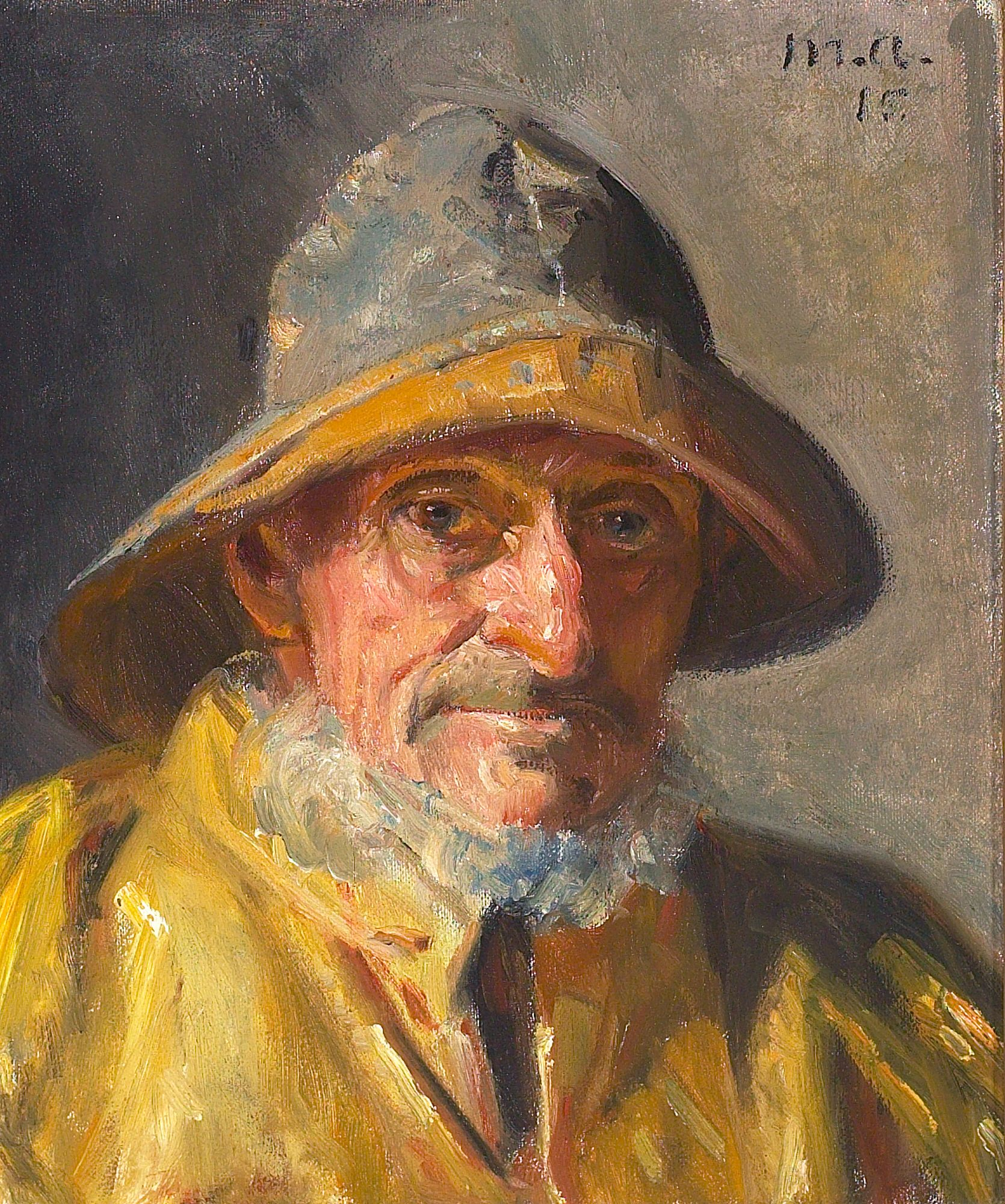 Portrait d'un pêcheur. (-15) - Michael Peter Ancher