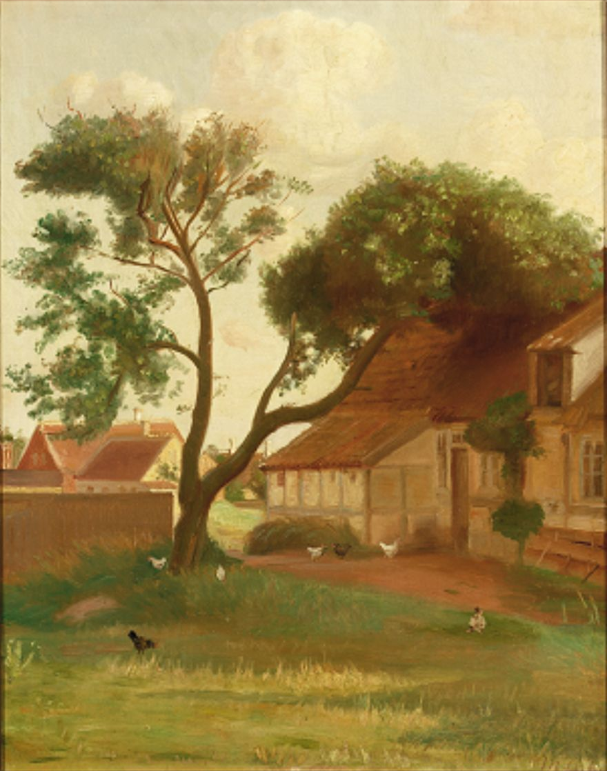 Maisons à Skagen. - Michael Peter Ancher - Alpha Reproduction