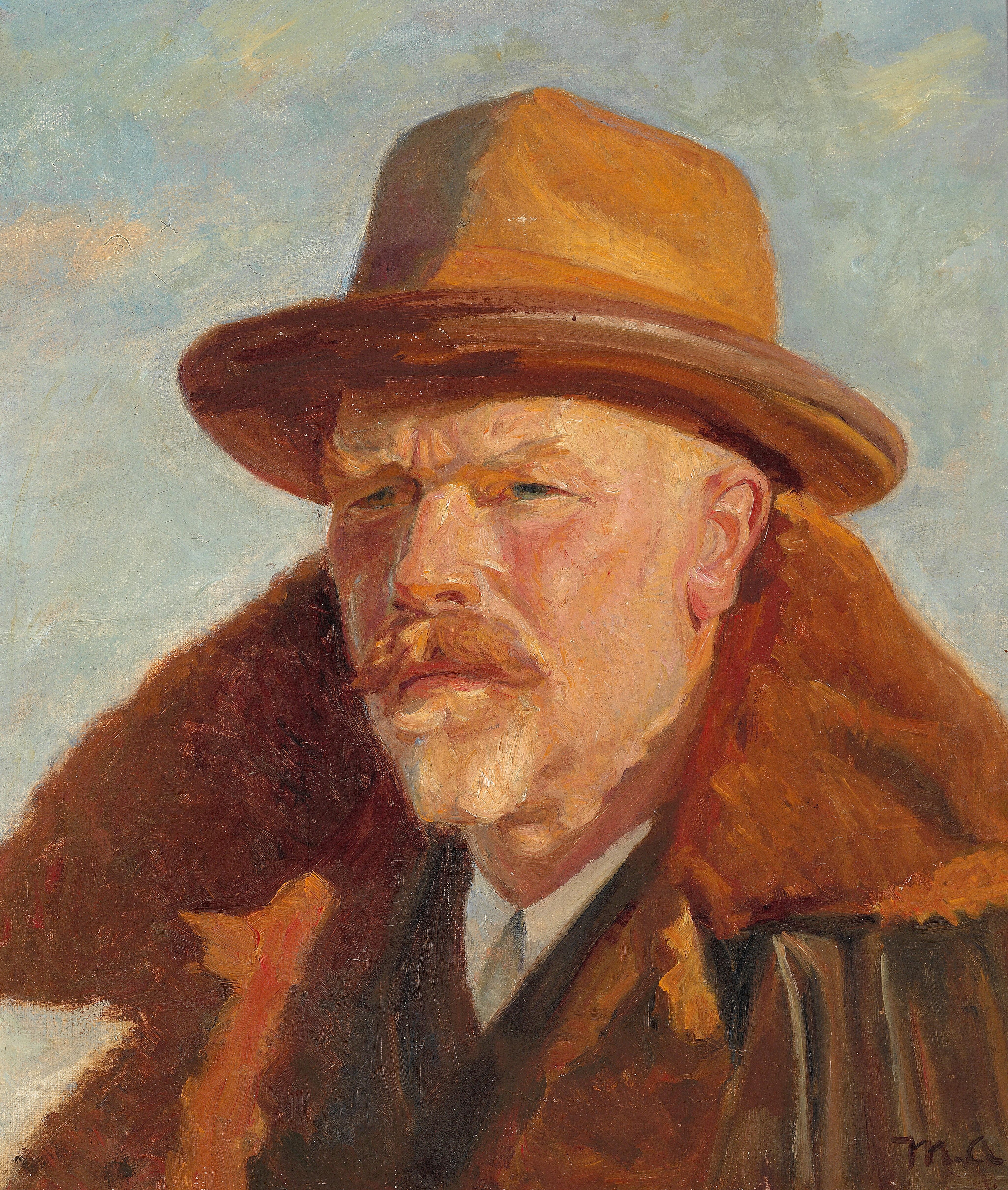 L’autoportrait de l’artiste. - Michael Peter Ancher - Alpha Reproduction