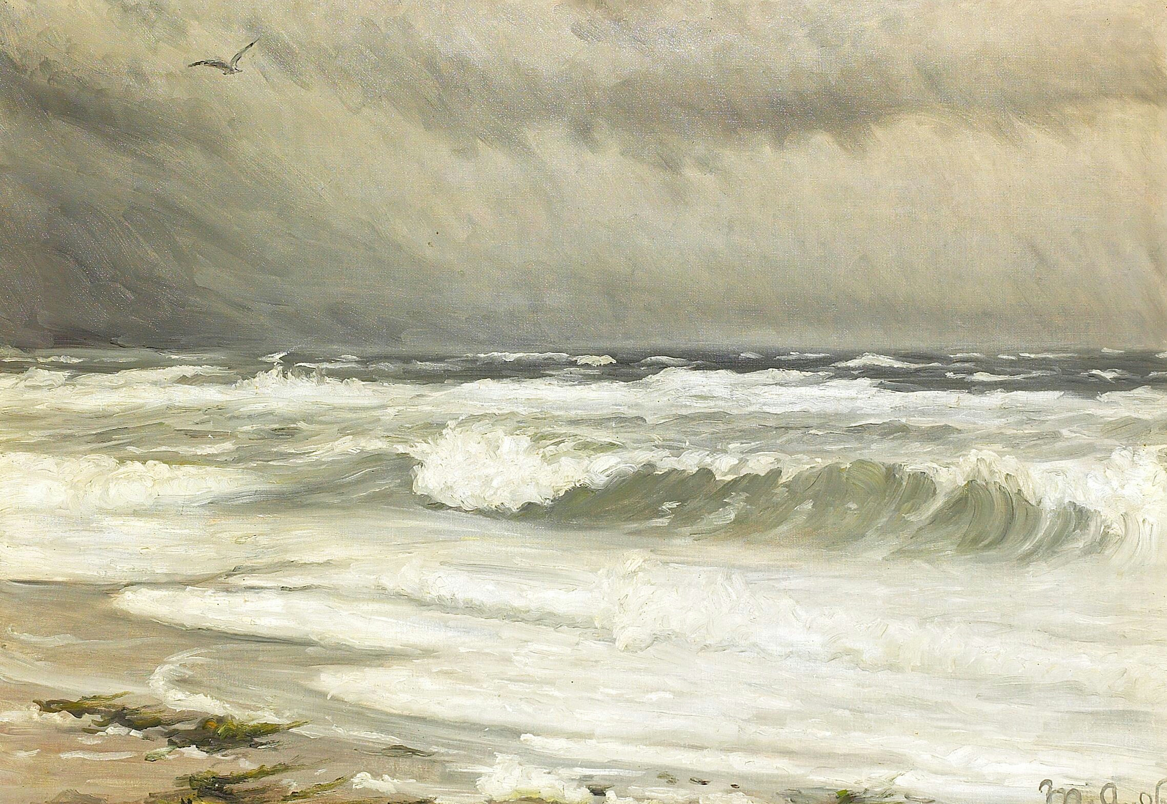 Un paysage côtier à Skagen. - Michael Peter Ancher - Alpha Reproduction