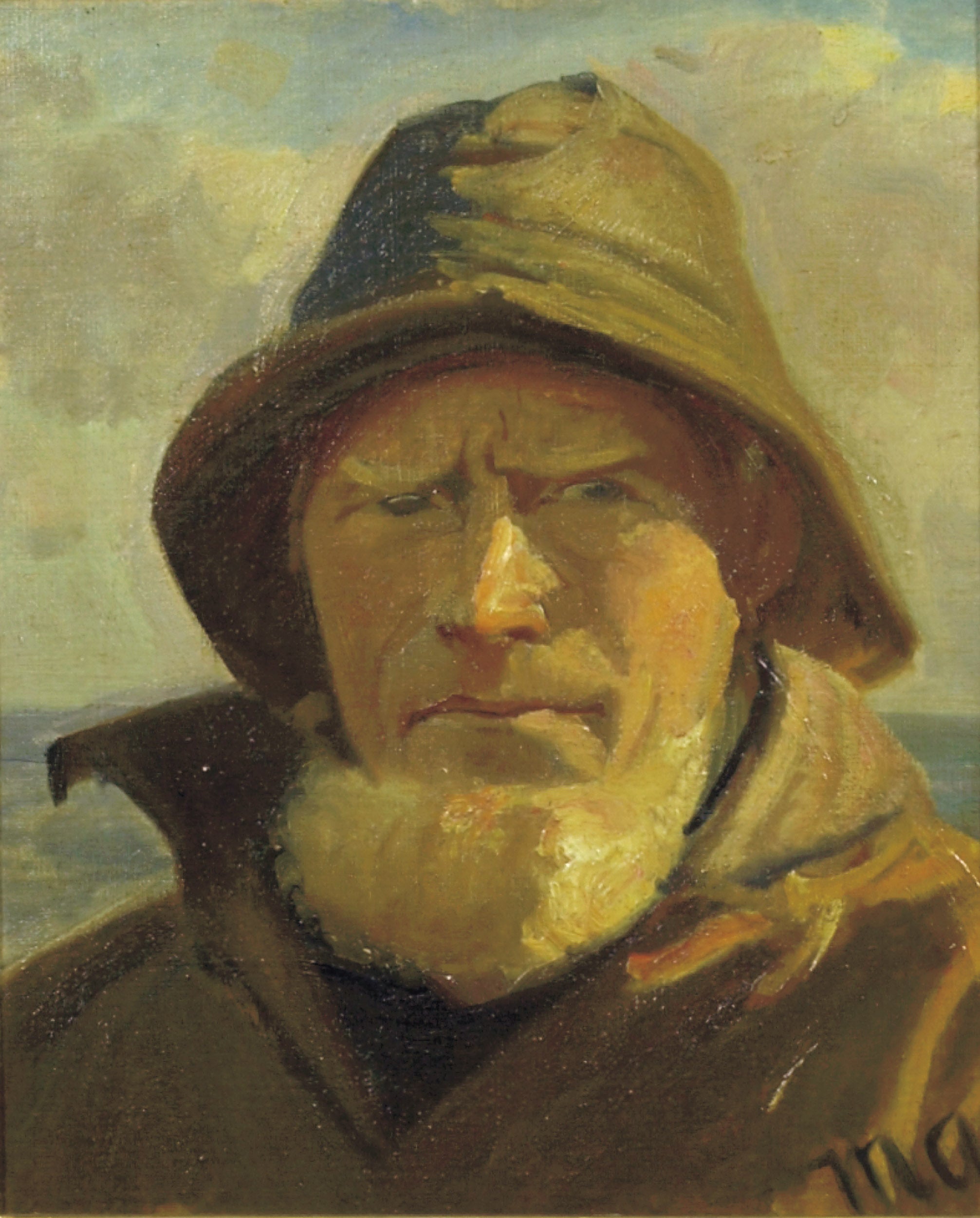 Le pêcheur de Skagen Lars Kruse. - Michael Peter Ancher - Alpha Reproduction