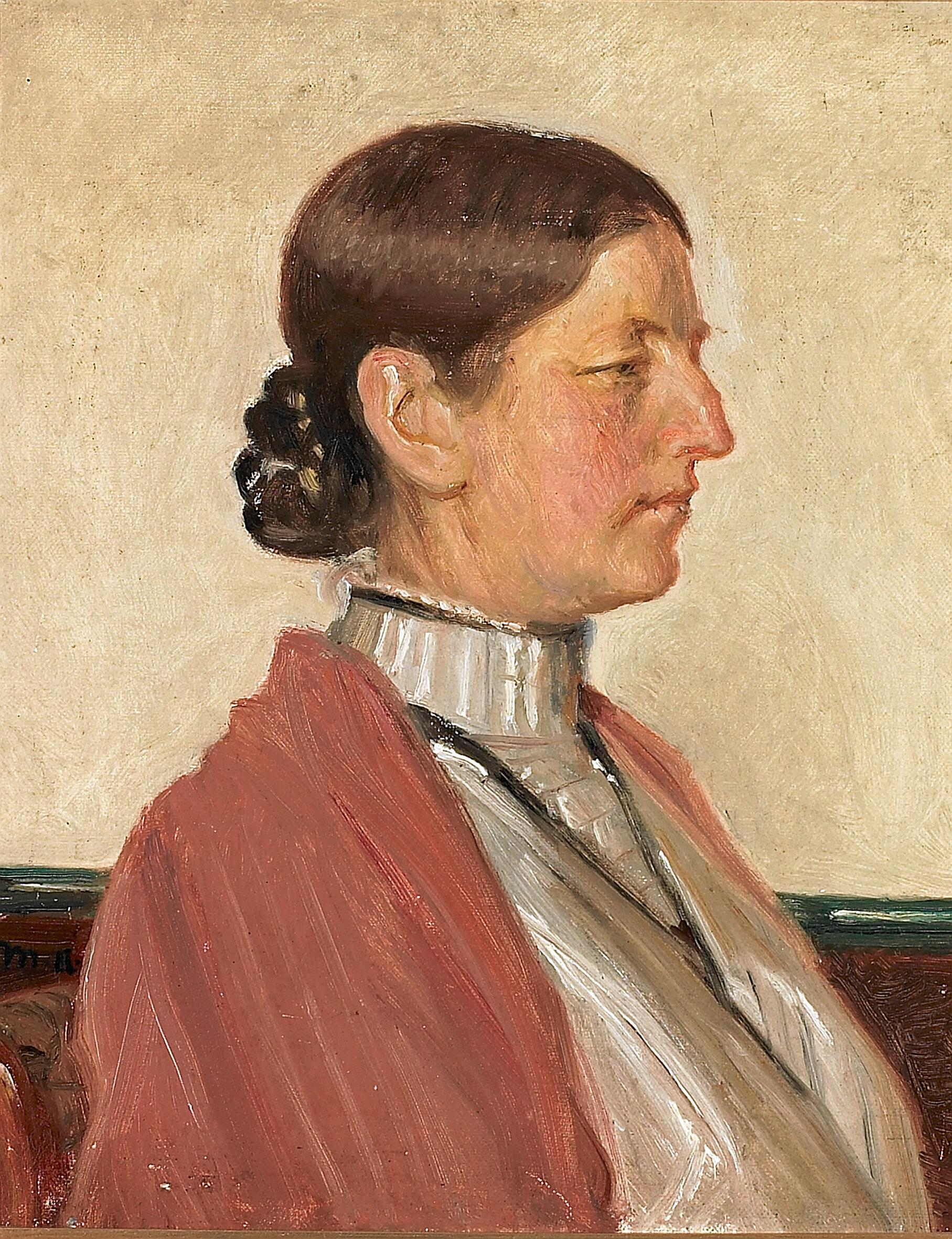 Portrait d’Anna Ancher. - Michael Peter Ancher - Alpha Reproduction
