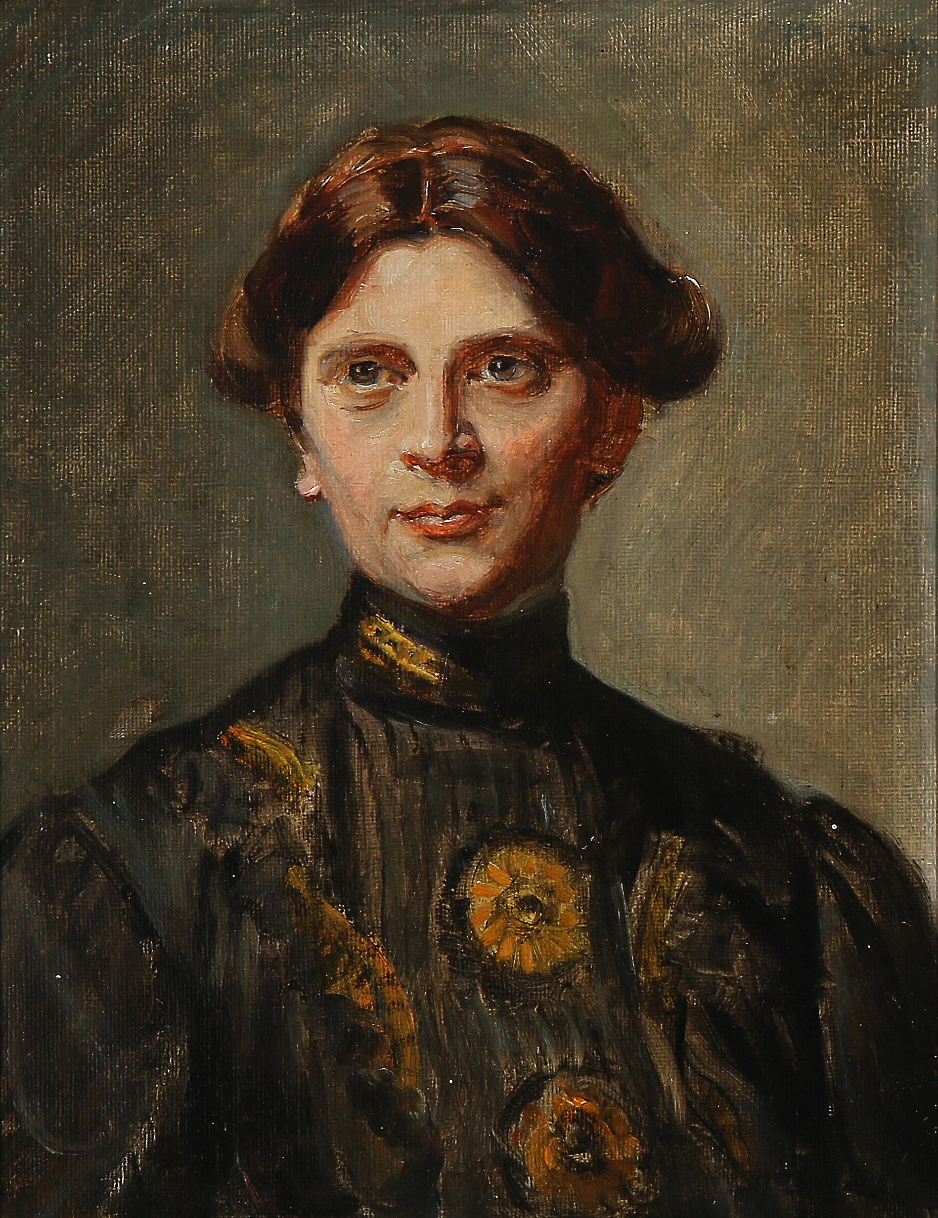 Portrait d’Anna Bitsch née Saxild. - Michael Peter Ancher - Alpha Reproduction