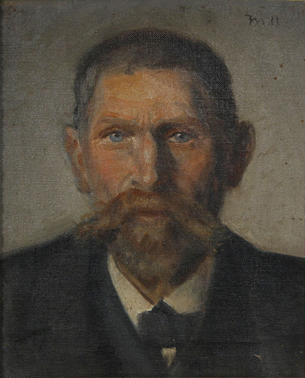 Portrait du pêcheur Jens Martin Jensen Røntved. - Michael Peter Ancher - Alpha Reproduction