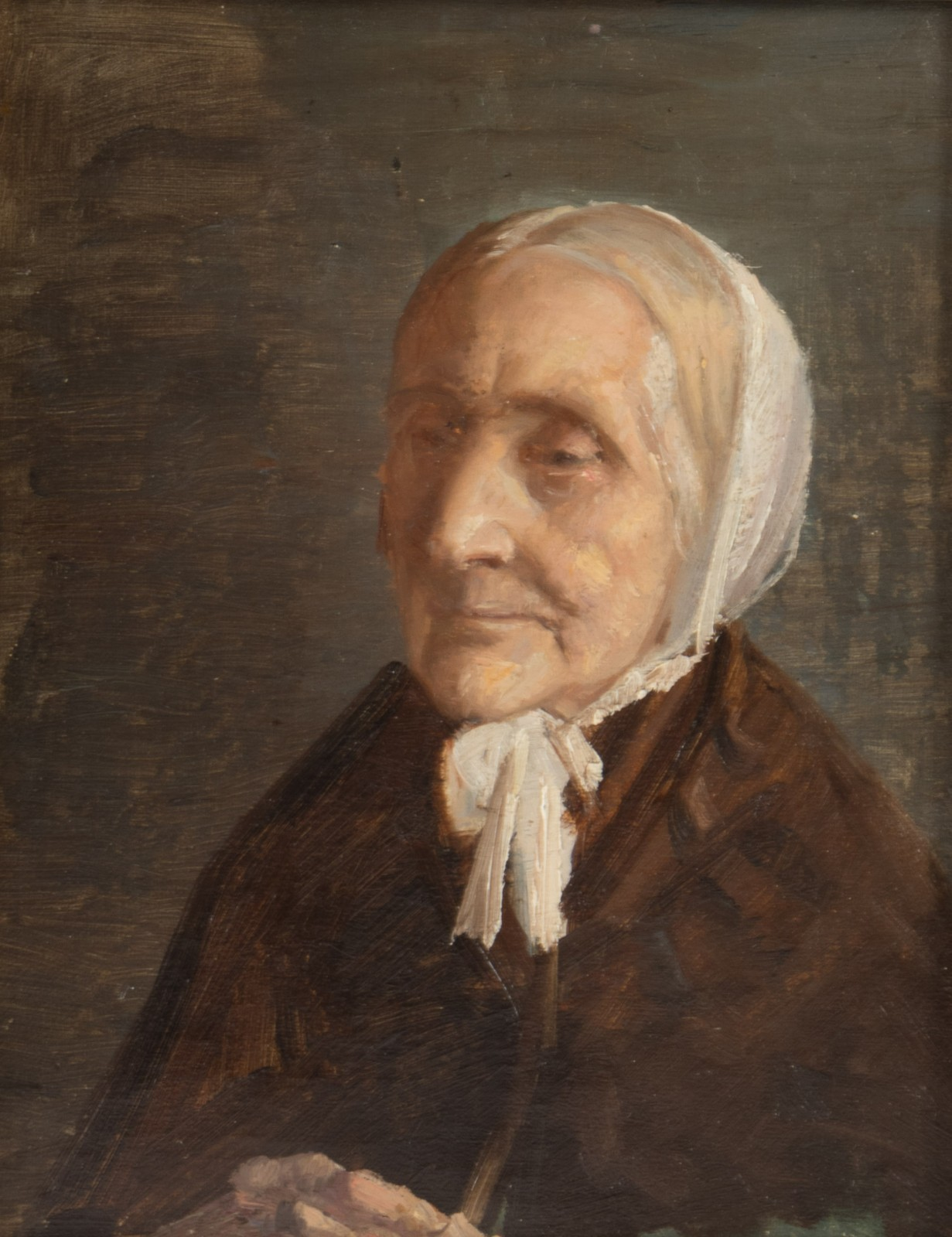 Portrait de Mme. Ane Hedvig Brøndum. - Michael Peter Ancher - Alpha Reproduction
