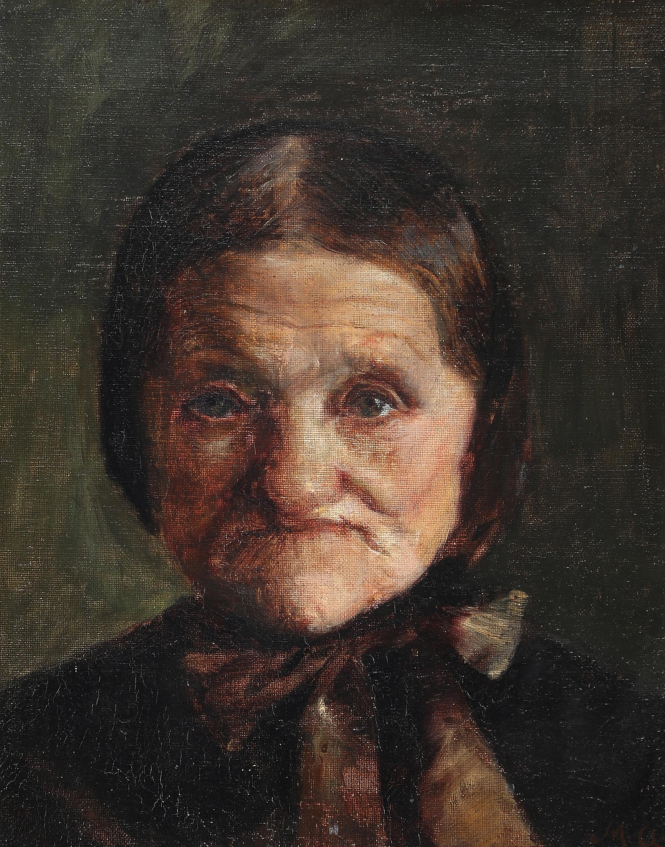 Un portrait de Maren Bollerhus. - Michael Peter Ancher - Alpha Reproduction